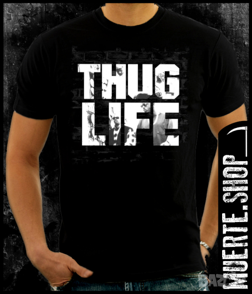 Тениска с щампа THUG LIFE 2PAC, снимка 1