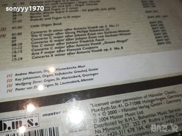 J.S.BACH X3 CD-MADE IN GERMANY 1103241719, снимка 9 - CD дискове - 44715634