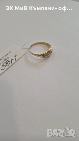 Златен Пръстен 2.06гр 06618-25/2, снимка 3 - Пръстени - 52628055