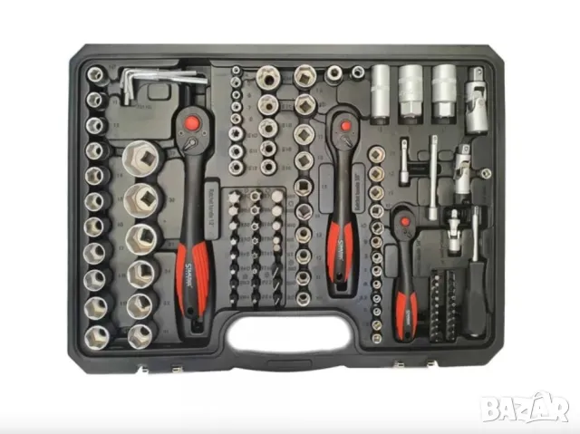 НОВ МОДЕЛ НЕМСКА Гедория 1/2 , 1/4 и 1/8 Kraft Royal  Germany гедоре 172 части, снимка 3 - Куфари с инструменти - 18320307