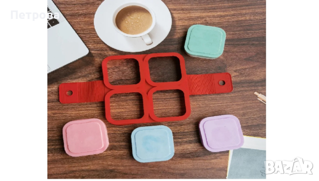 Форма за 4 бр. квадратни американски палачинки и омлети