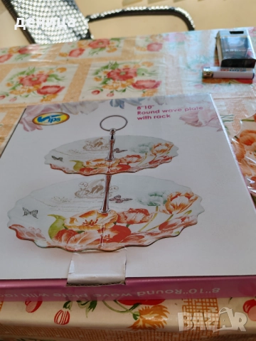 Стъклена поставка , снимка 4 - Декорация за дома - 52106230