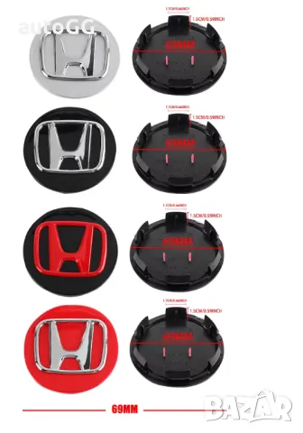 Капачки Капачки за джанти HONDA/ХОНДА 69мм, снимка 2 - Аксесоари и консумативи - 49434996