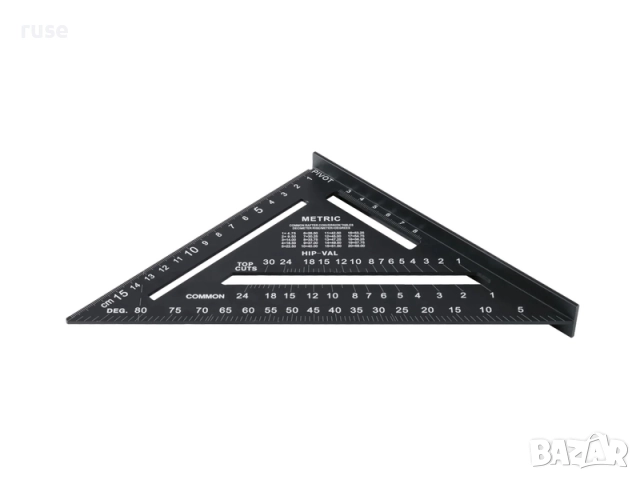 НОВИ! Алуминиев ъгломер триъгълник мултифункционален прав ъгъл Parkside , снимка 2 - Други инструменти - 52817997