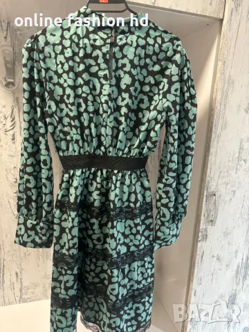 Дамска рокля с дантела и ластик на талията, снимка 4 - Рокли - 47921985