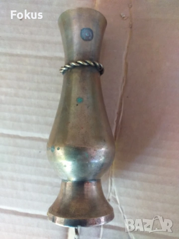 ВАЗА БРОНЗ МЕСИНГ, снимка 4 - Антикварни и старинни предмети - 53519559