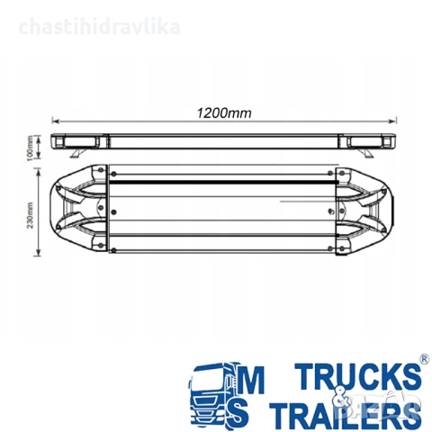 Аварийни светлини за пътна помощ LTF-50 1200mm PRESKO LTF-50L-1200-4, снимка 4 - Пътна помощ - 53279989