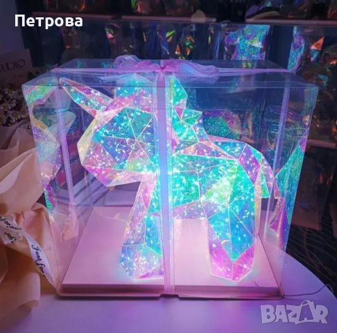 Светещ еднорог/холографен еднорог, снимка 5 - Декорация за дома - 42526063