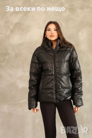 Дамско Черно Зимно Яке Код S14