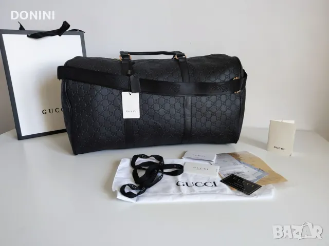 Gucci Пътна чанта, фитнес чанта, уикенд чанта, кожа
