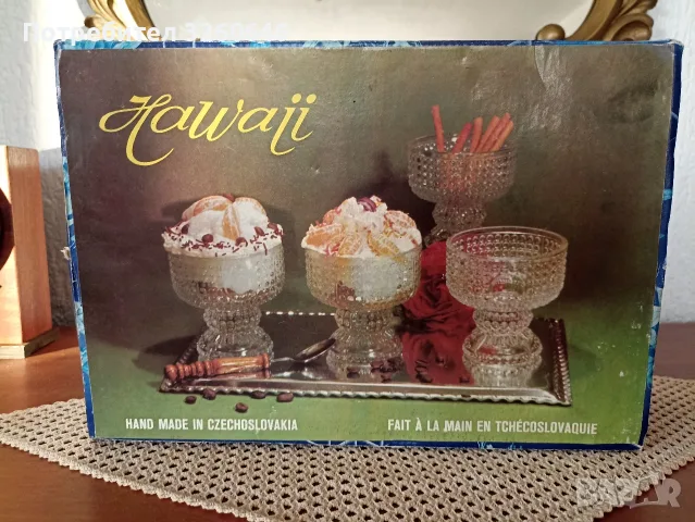 Купички за сладолед от дебело стъкло , снимка 2 - Сервизи - 56377801