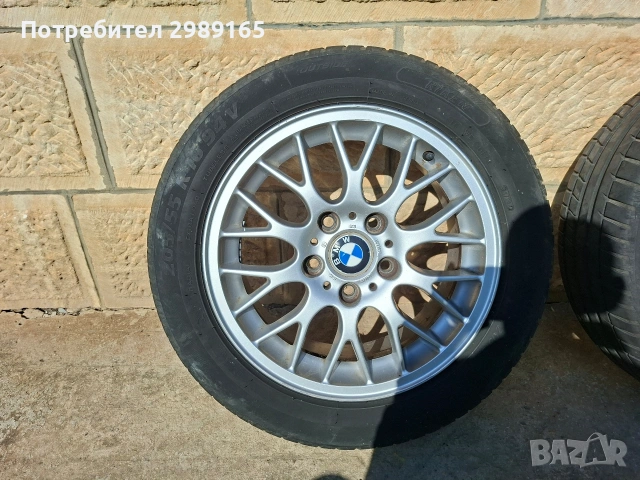 Оригинални BMW Style 42 16" джанти с гуми 205/55/16 – E46 / E36 / Z3, снимка 2 - Гуми и джанти - 53839815