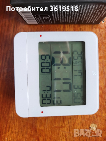 LCD будилник с радиоуправление, снимка 3 - Друга електроника - 44805356