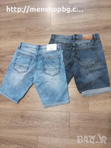 Дънкови къси панталони - бермуди код 77