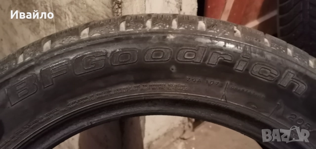 Продавам 2 броя зимни гуми 205.55.16 на 1 сезон дот 2019 Goodrch , снимка 3 - Гуми и джанти - 52809261