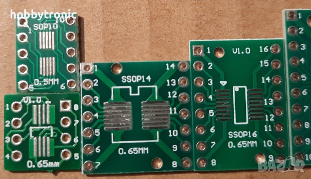 Преходни платки SOP8, SOT23-10,SOP14, SOP16, SOP20, SOP24, SOP28 към DIP, снимка 4 - Друга електроника - 35784594