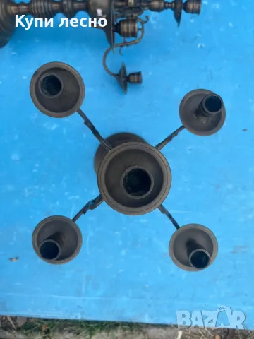 Свещник 2 бр, снимка 4 - Антикварни и старинни предмети - 48128985