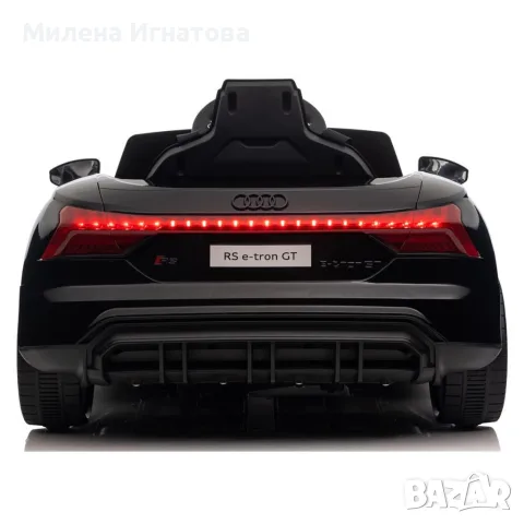 Акумулаторен джип Audi RS E-Tron GT 4X4 Licensed с меки гуми и кожена седалка 12V, снимка 6 - Детски велосипеди, триколки и коли - 55955860