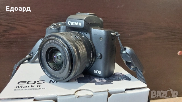 Canon EOS M50 Mark II 2 + допълнителни аксесоари и резервна батерия, снимка 6 - Фотоапарати - 53221852