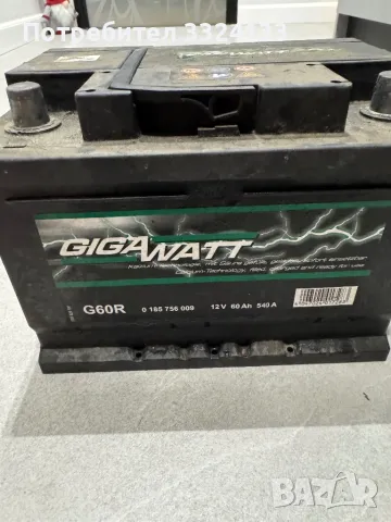 Акумулатор GiGaWatt G60R, снимка 1 - Части - 48284666