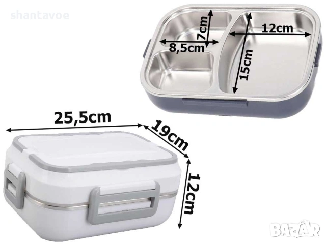 Електрическа кутия за претопляне на храна за автомобил - 12V и стандартен контакт, снимка 8 - Аксесоари и консумативи - 44602188