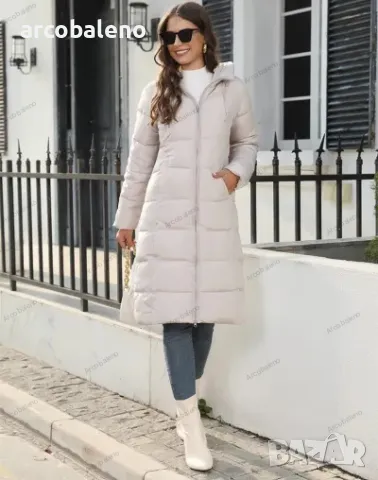 Зимно дамско яке със средна дължина и изчистен дизайн, 3цвята , снимка 16 - Якета - 43010694