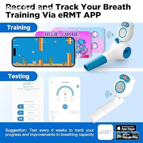 Дигитално устройство за дихателни упражнения за бели дробове, снимка 5 - Други - 49463870