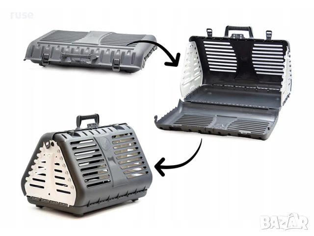 НОВИ! Транспортна клетка сгъваема за домашни любимци до 10кг, снимка 6 - За котки - 50733666