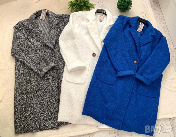 Меки есенни палта от букле 