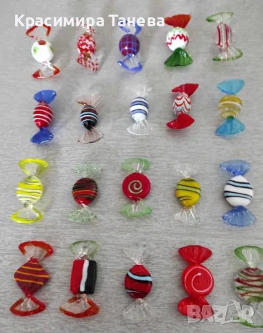 🌹🌺🍀 Стъклени бижута  -  бонбони .  ... Цена  :  3 €                 за бр .