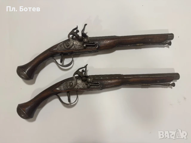 Чифт кремъчни пищови, снимка 1