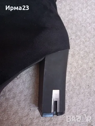 Велурени ботуши, снимка 4 - Дамски ботуши - 48076831