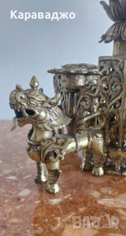 Античен свещник, снимка 2 - Други - 51539434