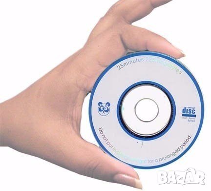Празни Записваеми CD-R 8см Мини Компакт Дискове 225MB 10 или 100бр. 32x Високоскоростен Запис CD-ROM, снимка 1 - Други - 41384262