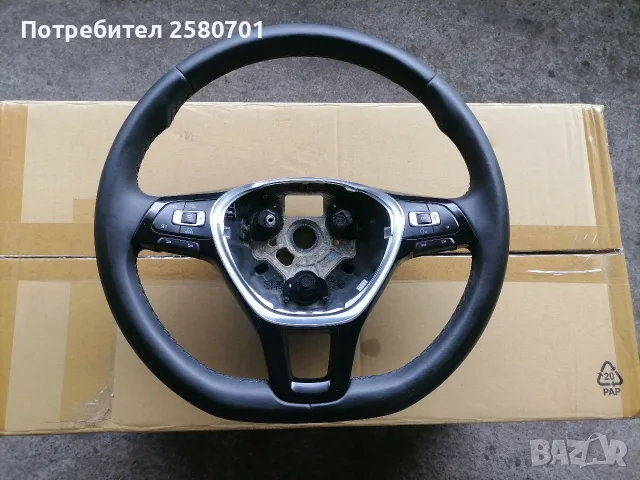 Продавам оригинален кожен мулти волан за Тигуан 2017г Т рок голф 7 Пасат 