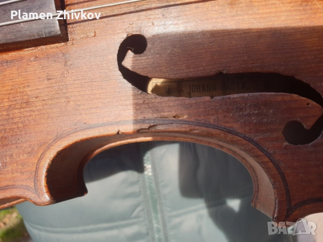 Голяма цяла стара цигулка от 1902 г , снимка 10 - Антикварни и старинни предмети - 52441332