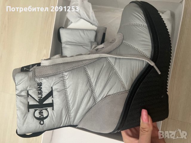 Боти тип апрески, снимка 4 - Дамски боти - 42108135