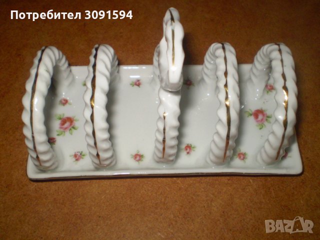  Порцеланова поставка за печени филийки Салфетник Victoria Austria, снимка 9 - Антикварни и старинни предмети - 39047287
