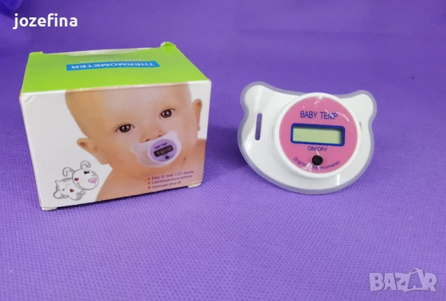 Дигитален термометър тип биберон за бебета- чисто нов