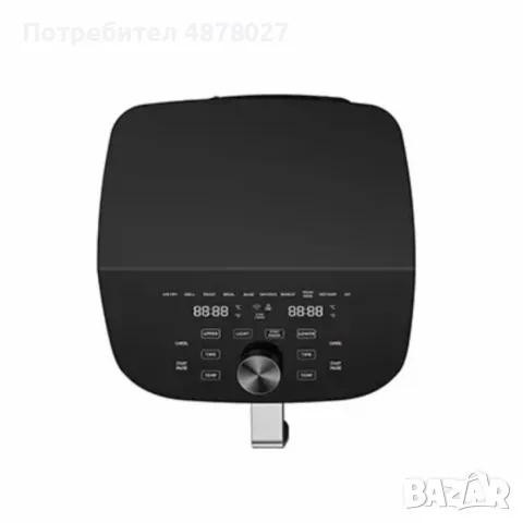 Еър Фрайър 2 в 1 - 11L - Midea MAD1100DADK - С две зони за готвене, 10 програми и 360° циркулация на, снимка 8 - Фритюрници - 55767636