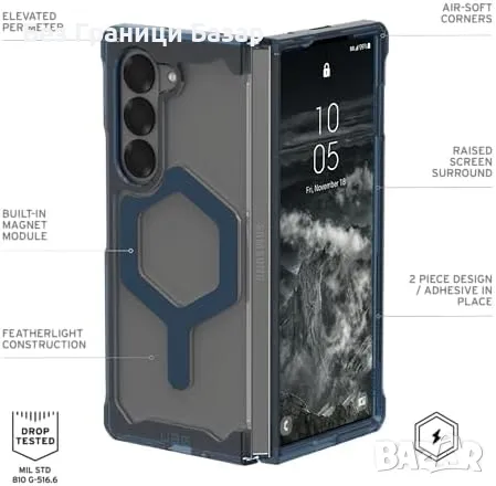 Нов Прозрачен UAG Калъф за Galaxy Z Fold 6 с Анти-Жълтение и Магнит, снимка 3 - Калъфи, кейсове - 47389307