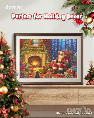 D-FantiX Коледен пъзел за обратно броене, 1008 части, 24-дневен коледен календар за деца, снимка 5 - Образователни игри - 47400289