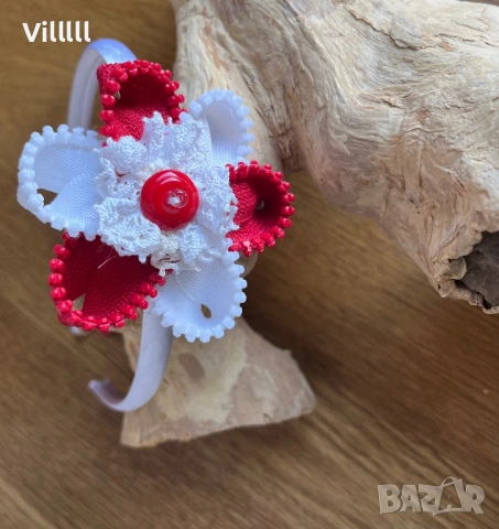 Мартеници диадеми за коса ръчно изработени, снимка 8 - Аксесоари за коса - 53622325