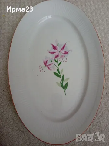 Голяма чиния от Бг порцелан, снимка 1
