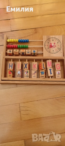 Дървена обучителна играчка, сметало, снимка 2 - Образователни игри - 52787991