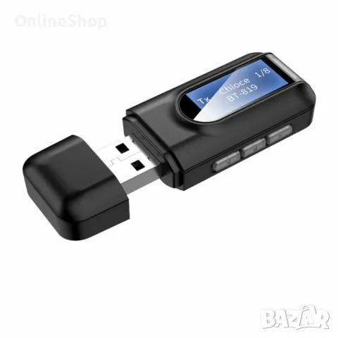 Bluetooth USB Аудио приемник - предавател, LCD дисплей, 3.5mm жак, снимка 4 - Друга електроника - 47813308