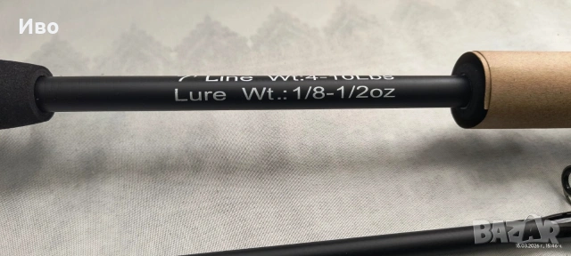 Топ преносима ултралайт въдица с 4 секции-180 см., снимка 5 - Въдици - 53862296