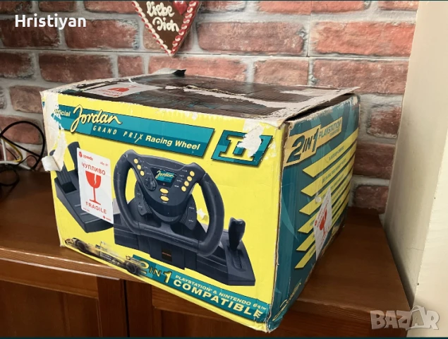 PS1, PS2 & N64 волан и педали 2в1 Joytec, снимка 4 - PlayStation конзоли - 51200987