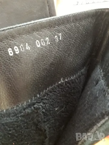 Дамски кожени ботуши черни №38, снимка 7 - Дамски ботуши - 47643680