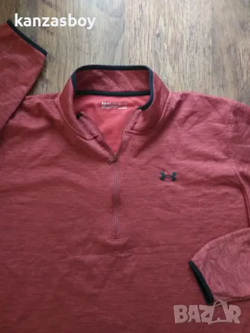 under armour half zip fleece - мъжко голямо горнище 3ХЛ , снимка 5 - Спортни дрехи, екипи - 48708284